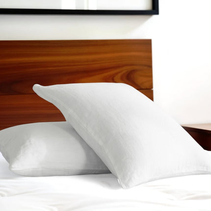 Set of Two Cloud Linen Standard Pillowcases