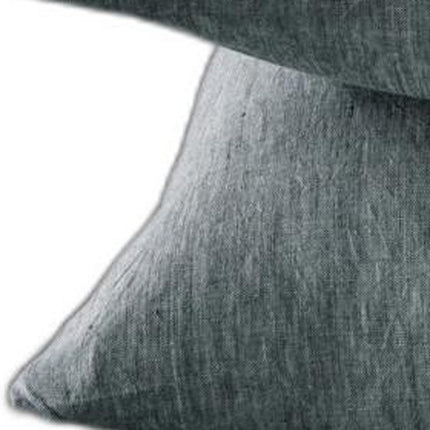Four Piece Light Gray Linen California King Sheet Set