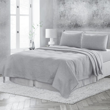 Light Pink Linen King Flat Sheet