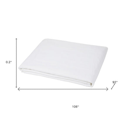 Ivory Linen Full Double Flat Sheet
