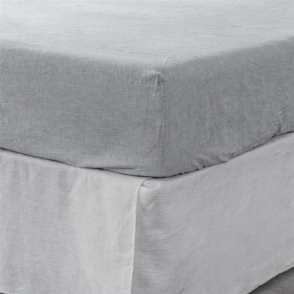 Light Pink Linen Twin Fitted Sheet