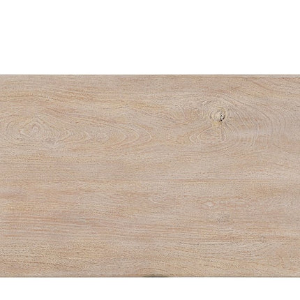 51" White Solid Wood Distressed Coffee Table