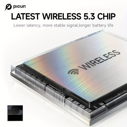 1pc Picun B8 Wireless Headphones with 120H Playtime, Foldable Design, Sound Isolation, 3 EQ Modes, Type-C,