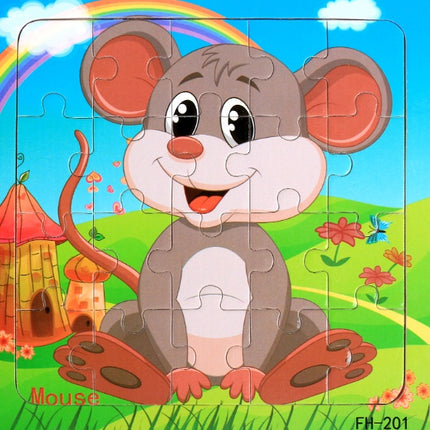 Wooden jigsaw puzzle toy