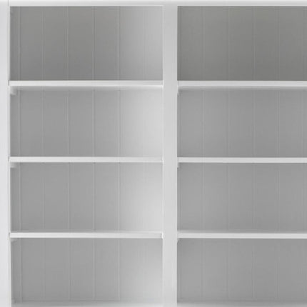 87" Antiqued White Solid Wood Pantry Or Storage Closet