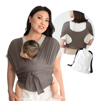 Grid Cross Simple Baby Sling X-type Front Holding Type