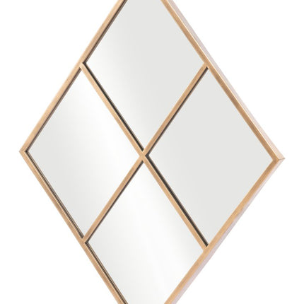 41" Gold Diamond Steel Framed Accent Mirror