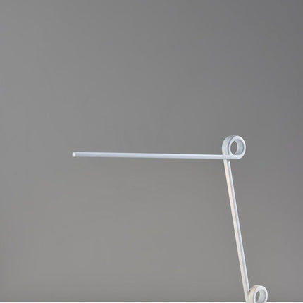 35" White Metal Novelty Desk Table Lamp