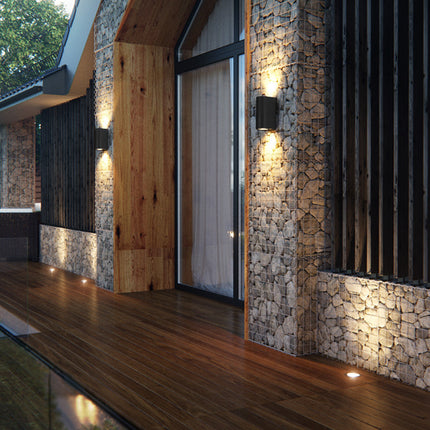 Outdoor waterproof up and down luminous staircase aisle creative balcony exterior wall led wall lamp