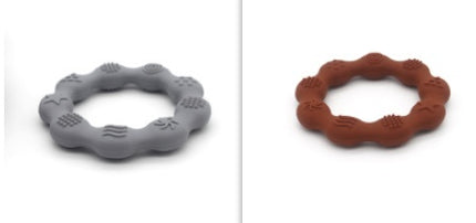 Full Three-dimensional Baby Silicone Teether Baby Molars Holding Round Teether