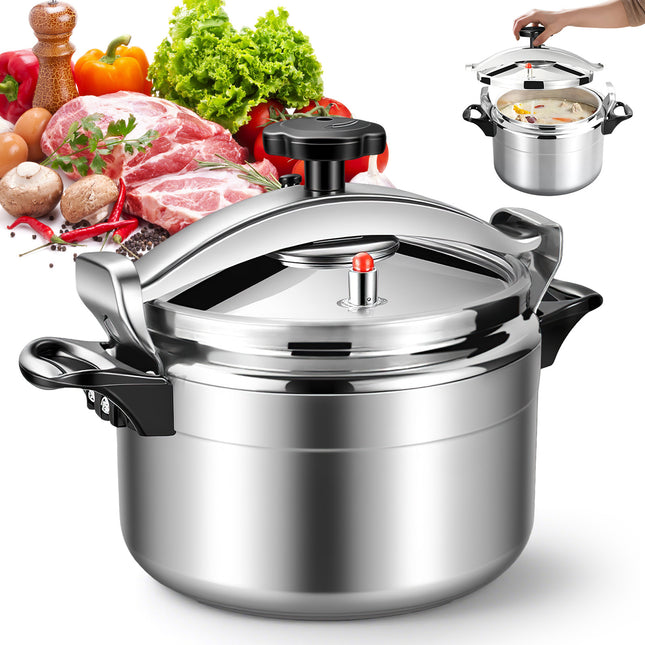 7L Explosion-Proof Pressure Cooker for Gas Stove, Aluminum Fast & Even Cooking,