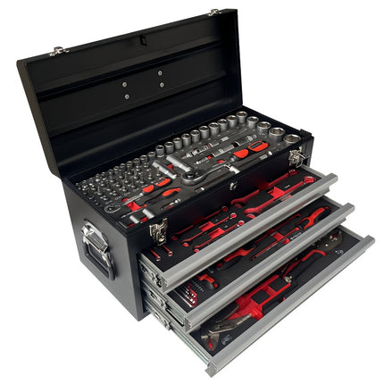 108pcs Tool Set with Drawer Box, Portable Storage Case for Auto Repair Kit and Hardware Tools