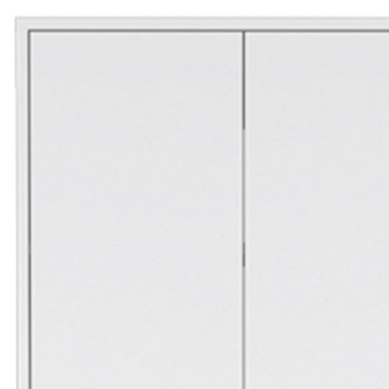 71" White Wood Two Door Pantry Or Storage Closet