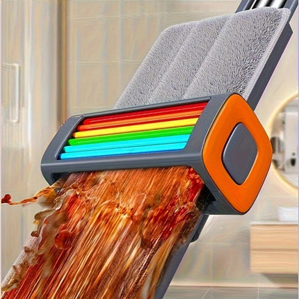Mop for Living Room, Bedroom, Bathroom, Kitchen and Floor Cleaning - Wet & Dry Flat