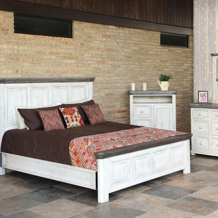 27" Ivory Solid Wood One Drawer Nightstand