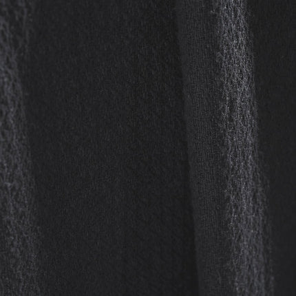 Twin Black Cotton Waffle Weave Blanket