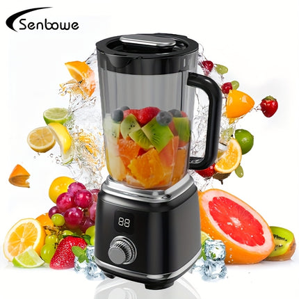 Juicer, Compact Home Blender with USB Rechargeable LED Display, Fast/Slow Speed Adjustment