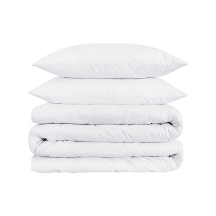 White Queen Cotton Blend 1200 Thread Count Washable Duvet Cover Set