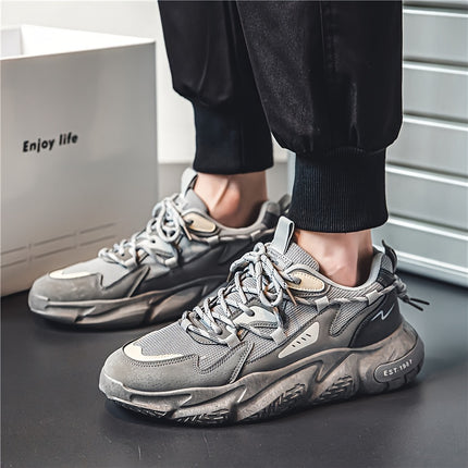 New Style Versatile Men'S Sports Casual Shoes in Black And Rice, White And Blue, Gray.