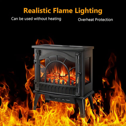 Electric Fireplace Stove, Freestanding Fireplace Heater