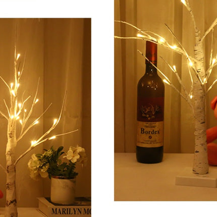 White Birch Tree Lights Led Lanterns Bedroom Room Decoration Lights