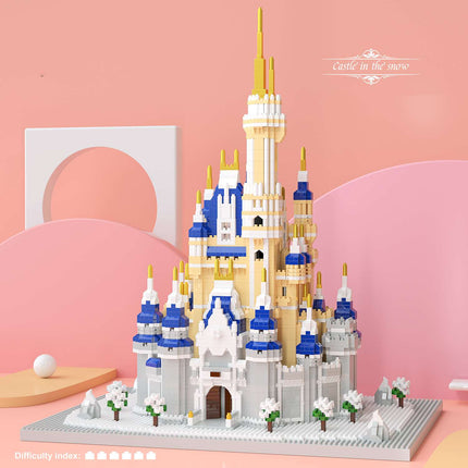 New Architecture Series Snow View Castle Collaborating Toy Building Blocks