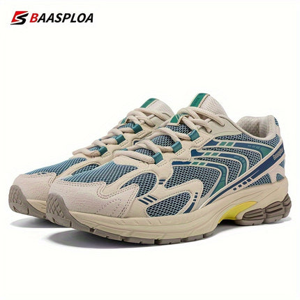 All-Terrain Slip-Resistant Running Sneakers - Shock-Absorbing Sneakers with MD/TPR Sole