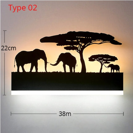 Led acrylic wall lamp