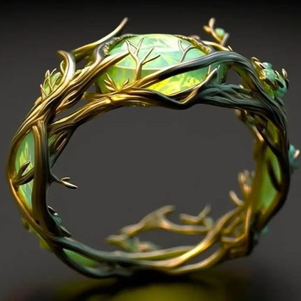 Vintage Jade Inlaid Malachite Oval