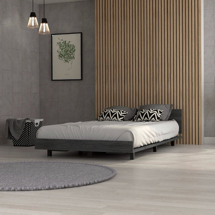 Gray Wood Twin Bed Frame