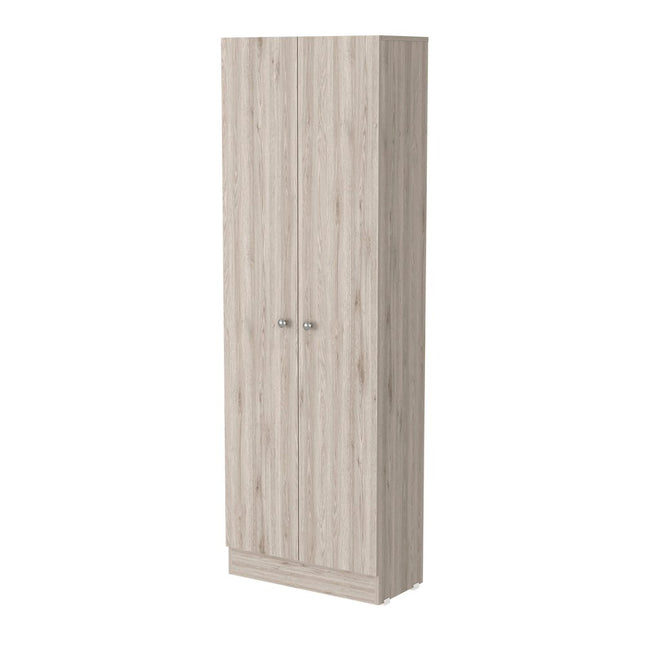 71" Light Gray Wood Pantry Or Storage Closet
