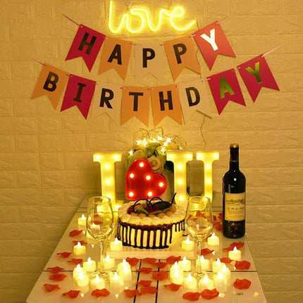 Lights Birthday Courtship Confession Decoration Props Scene Arrangement