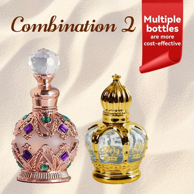 15ml/0.5oz Dubai-inspired Arabic Women's Perfume Oil: Classic Golden, Long-lasting Alluring