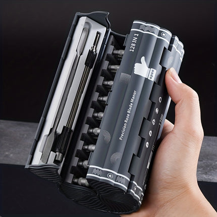 128-In-1 Precision Screwdriver Set for Disassembly And Repair, Multifunctional Manual Screwdriver Roll-Up Kit