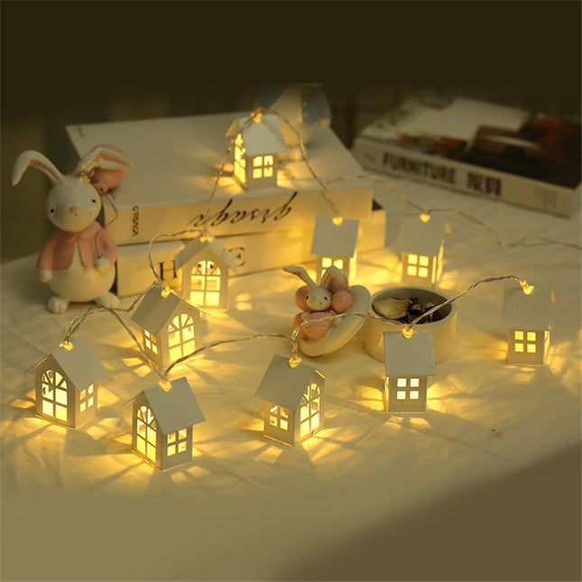 House Lighting Chain Nordic Christmas Decorative Lights Led Internet Celebrity Bedroom Starry Lights Girl Heart Colored Lights