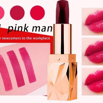 Three-sided discoloration black lipstick