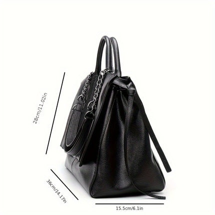 Large Capacity Western-style Women's Bag, Light Luxury, One Shoulder Portable Tote Bag