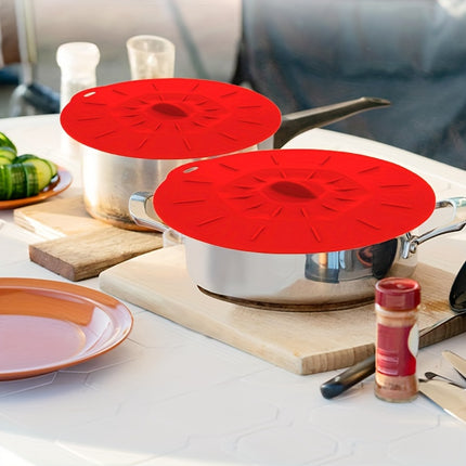 5-Piece Set of Reusable Silicone Microwave Lid Covers