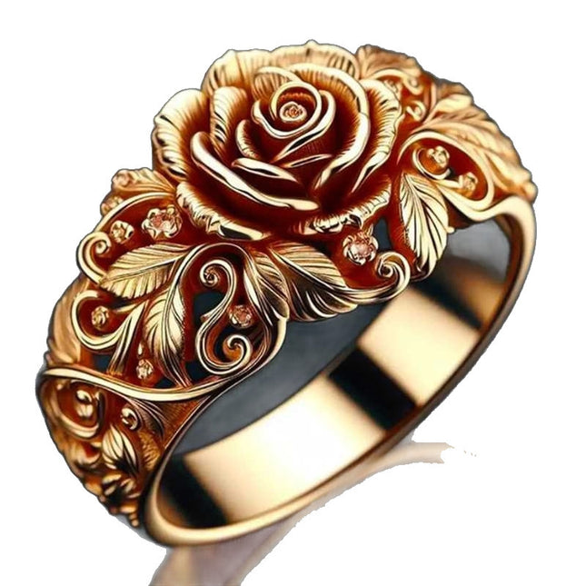 Fashion Rose Women's Metal Ring