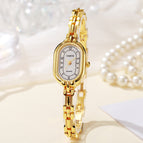 Gold Strap White Plate
