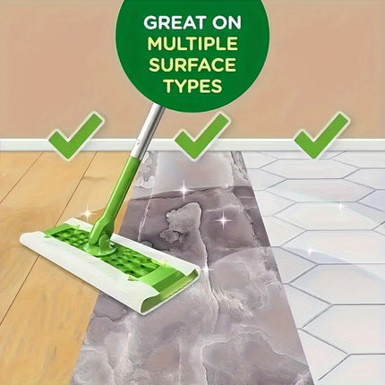 100pcs Thickened Electrostatic Mop Pads  Enhanced Dust Removal, Compatible with Sweeper