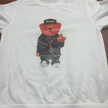 STAY WILD Print Trendy Sweatshirt, Men's Casual Graphic Design Crew Neck Pullover Sweatshirt for Fall Winter