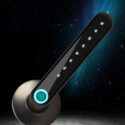 Compatible With Apple, Fingerprint Door Lock Smart Bluetooth Password Handle Lock APP Unlock Keyless Entry Works With IOS Android