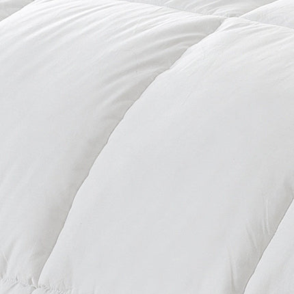 White Twin Fabric Spot Clean Goose Down Down Comforter
