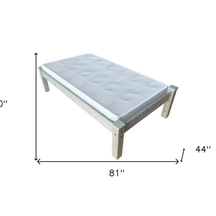 Natural Solid Wood Twin Bed Frame