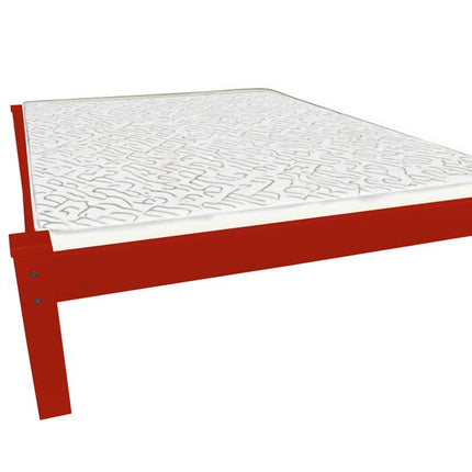 Red Solid Wood Full Bed Frame