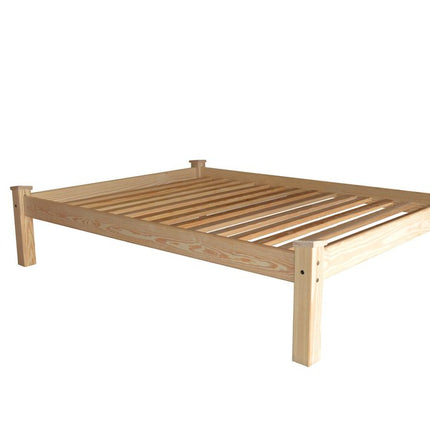 Natural Solid Wood Queen Bed Frame