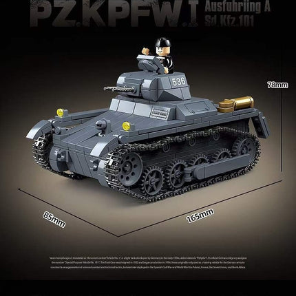 Building Block No.1 Tank Model Assembly Toy