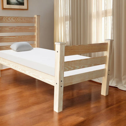 Natural Solid Wood Twin Bed Frame