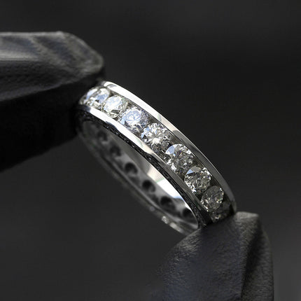 Cool Minimalist Classic Round Zircon Ring